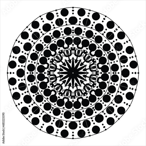 Beautiful decoration ornament mandala design
