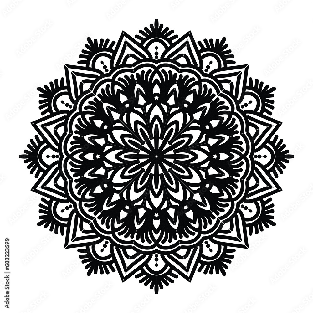 Beautiful decoration ornament mandala design
