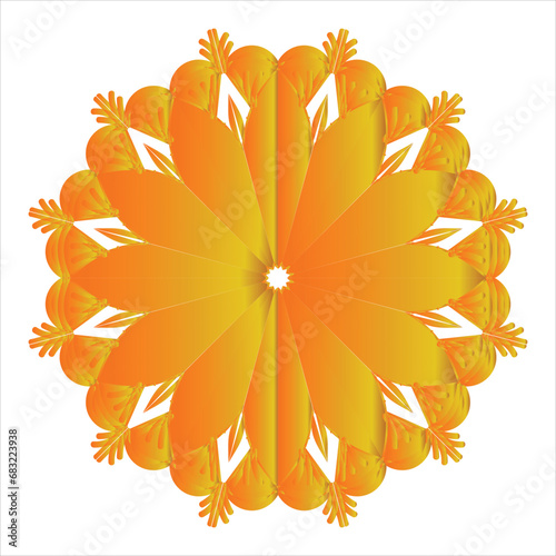 Beautiful decoration ornament mandala design
