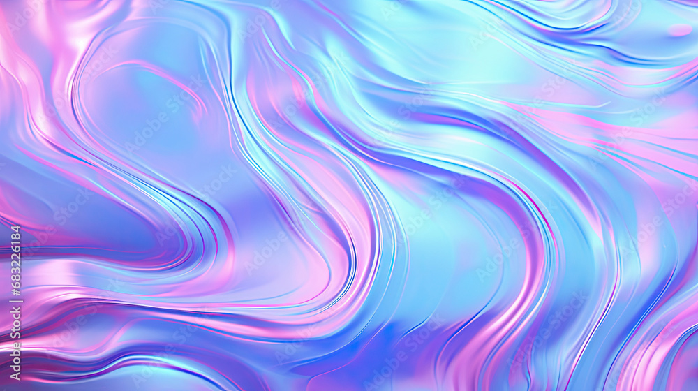 Fototapeta premium Blurred rainbow light refraction texture overlay effect for photo and mockups. Organic drop diagonal holographic flare on a white wall. Shadows for natural light effects 
