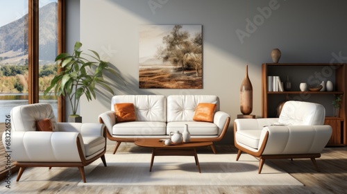 Living Harmony: Capturing the Essence of Contemporary Living Room Design © Mike