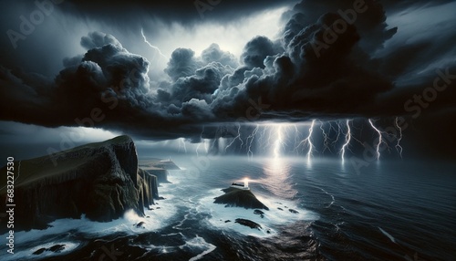 Furia de la Naturaleza: Tormenta sobre el Mar © Oscar