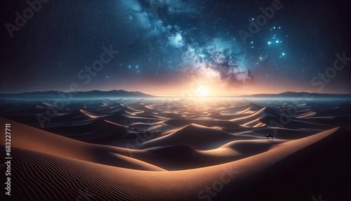 Noche Estrellada sobre el Desierto