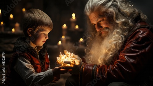 Santa's Delight: Enchanting Moments in a Holiday Photoshoot with Children