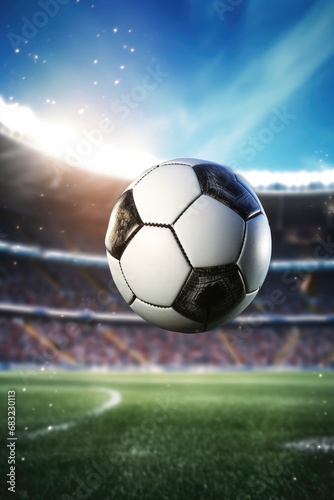 soccer ball at the stadium