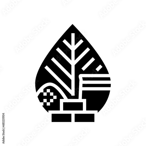 green building materials glyph icon vector. green building materials sign. isolated symbol illustration