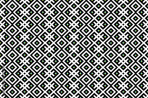 Monochromatic ethnic  seamless pattern black and white 