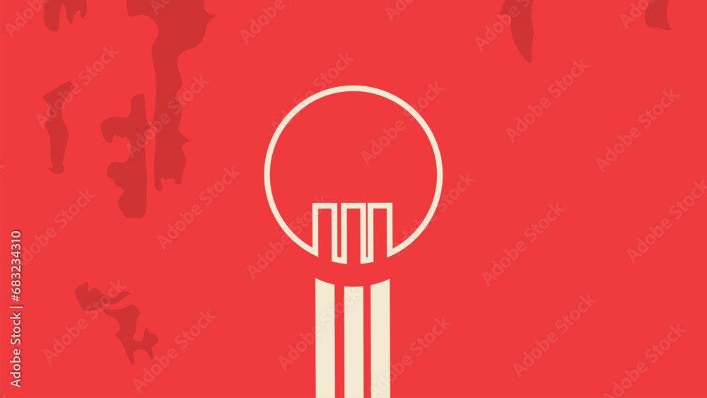 Obraz premium Abstract line art wavy background for your creative project.