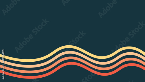 Abstract line art wavy background for your creative project.