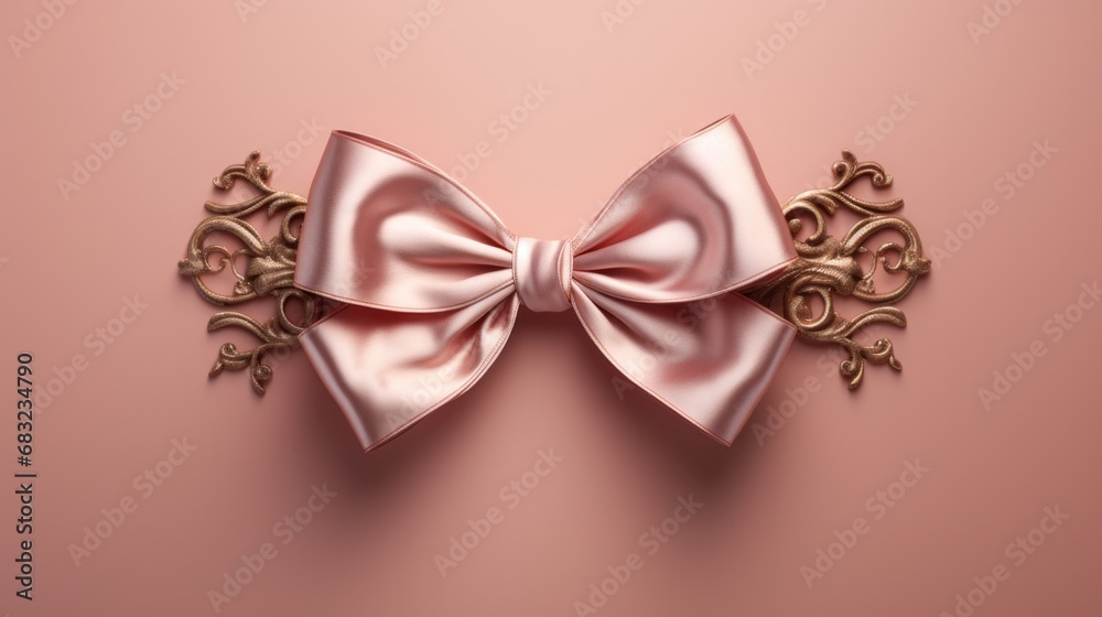 Blush Elegance: Pink Ribbon Perfection