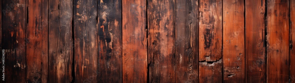 Obraz premium Vintage Charm: Close-up of Textured Old Wooden Wall