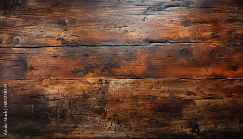 Vintage Rustic Wooden Surface with Varied Texture and Warm Atmosphere