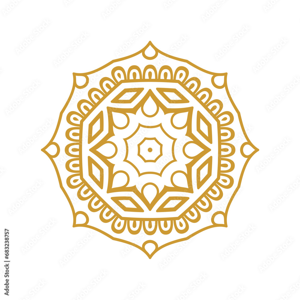 set of elements mandala ornament art