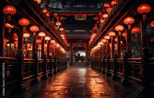 Luminous Elegance: Corridor of Enchanting Lanterns