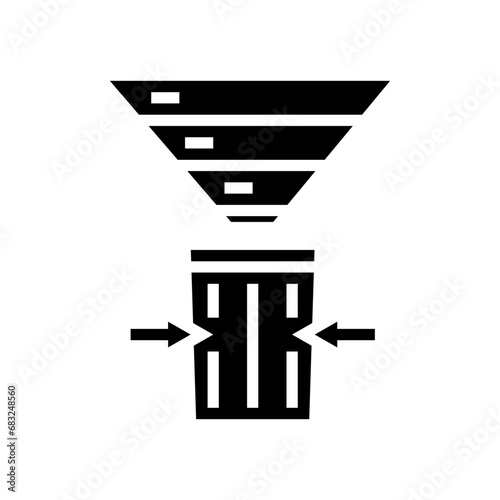 waste reduction green living glyph icon vector. waste reduction green living sign. isolated symbol illustration