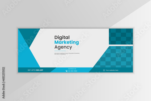 Creative corporate business marketing social media facebook cover design.
