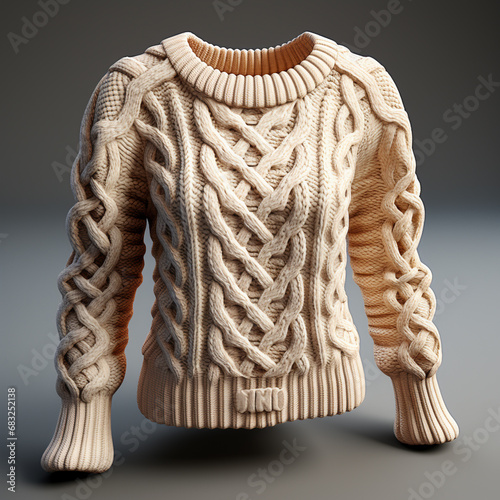 3d model of girl's sweater photo