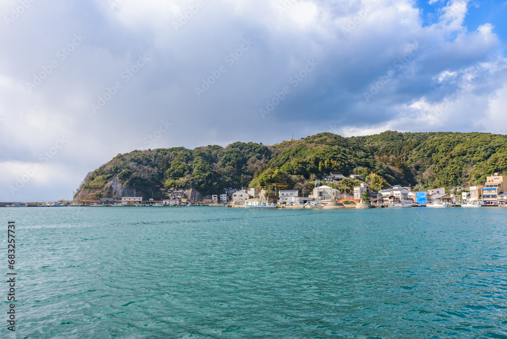 View of the Mihonoseki Port in Shimane Prefecture, Japan. View of the Mihonoseki Port in Shimane Prefecture, Japan.
