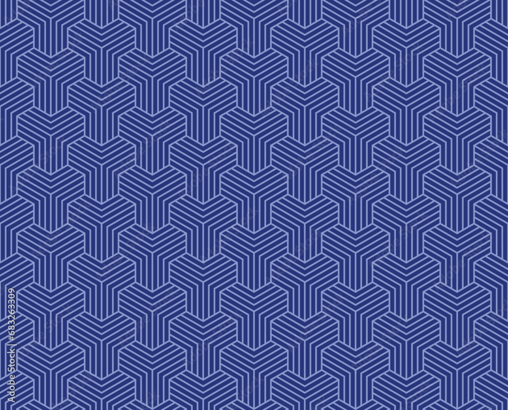 Seamless Blue Abstract geometric y lines pattern background Seamless Blue Abstract geometric y lines pattern background