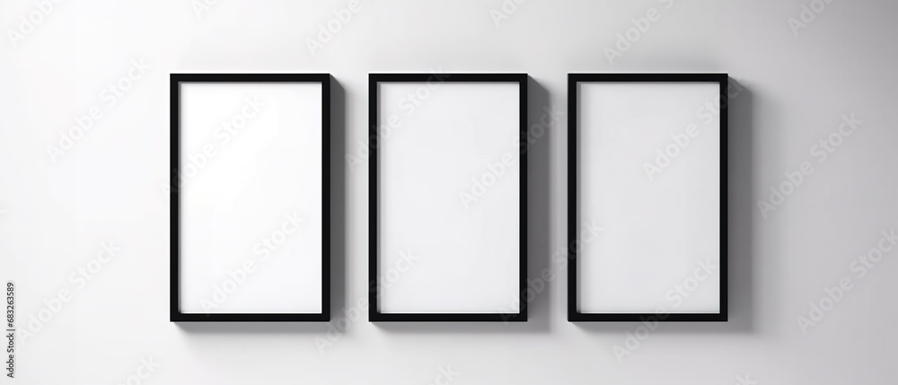 Empty frames with copy space.