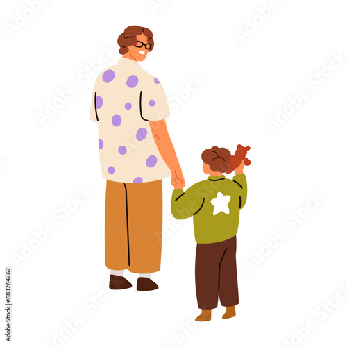 Happy parent and kid. Father and boy son communication, relationships. Smilin...