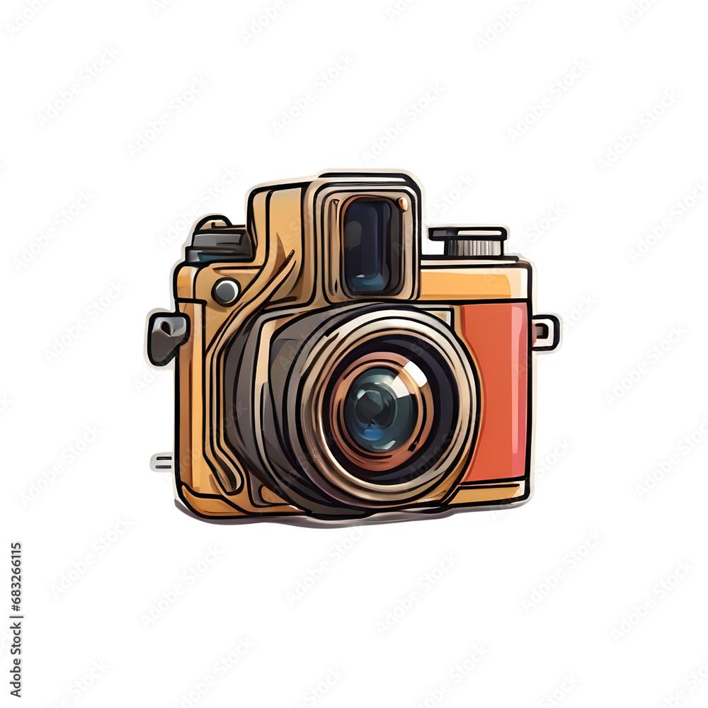 Camera Icon Cartoon with transparent background Camera Icon Cartoon with transparent background