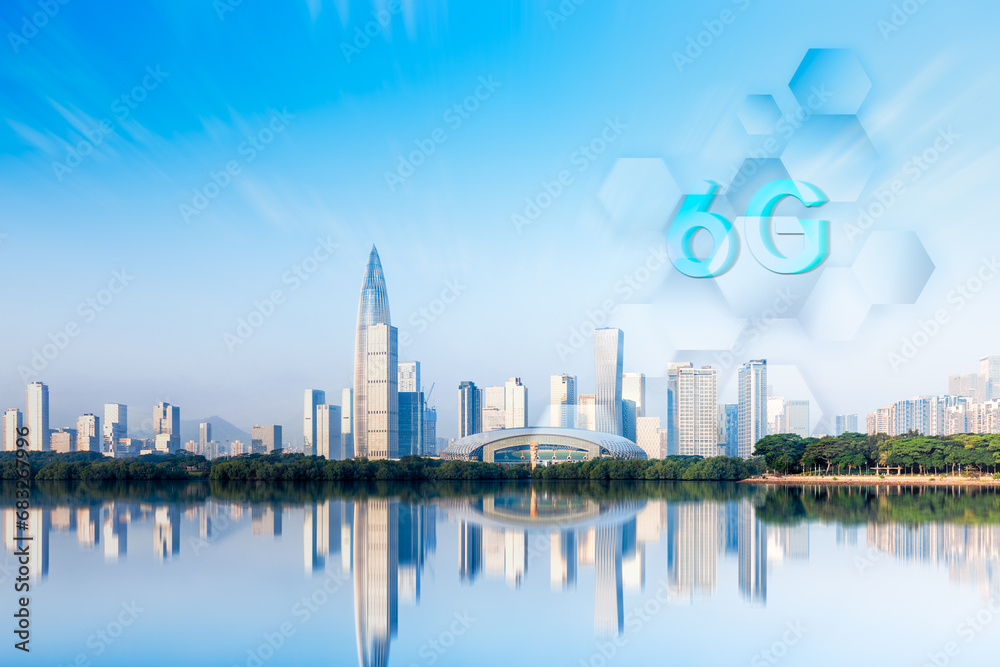 Shenzhen Urban Skyline and Technology Concepts



