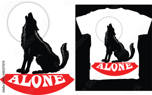  New T-Shirt Design
"Alone Wolf: Embrace solitude, fierce independence, howl your unique journey."
