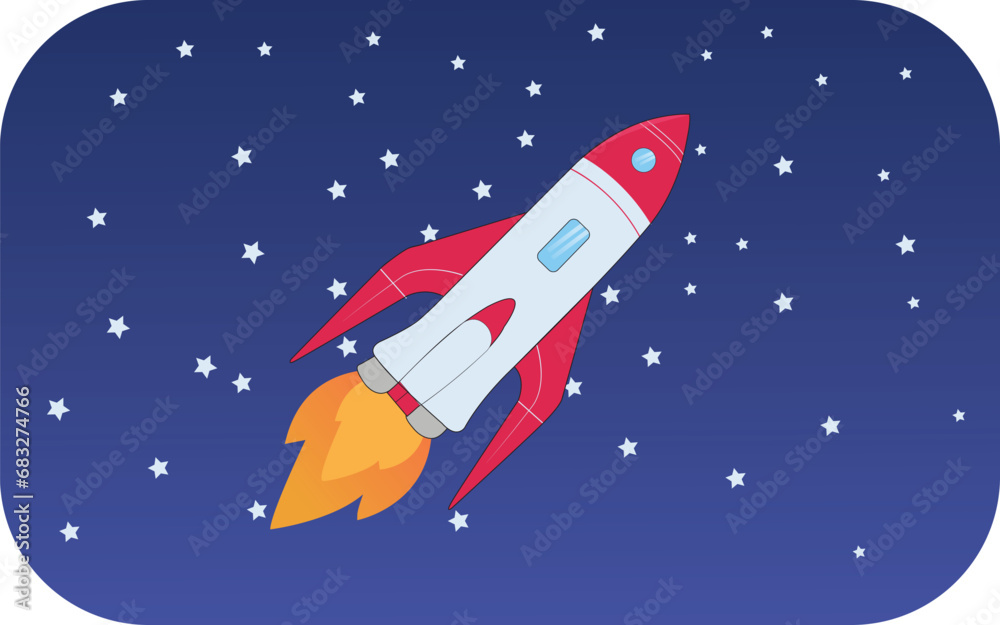 Flat Design , Rocket flat design , flat illustration, rocket illustration Flat Design , Rocket flat design , flat illustration, rocket illustration