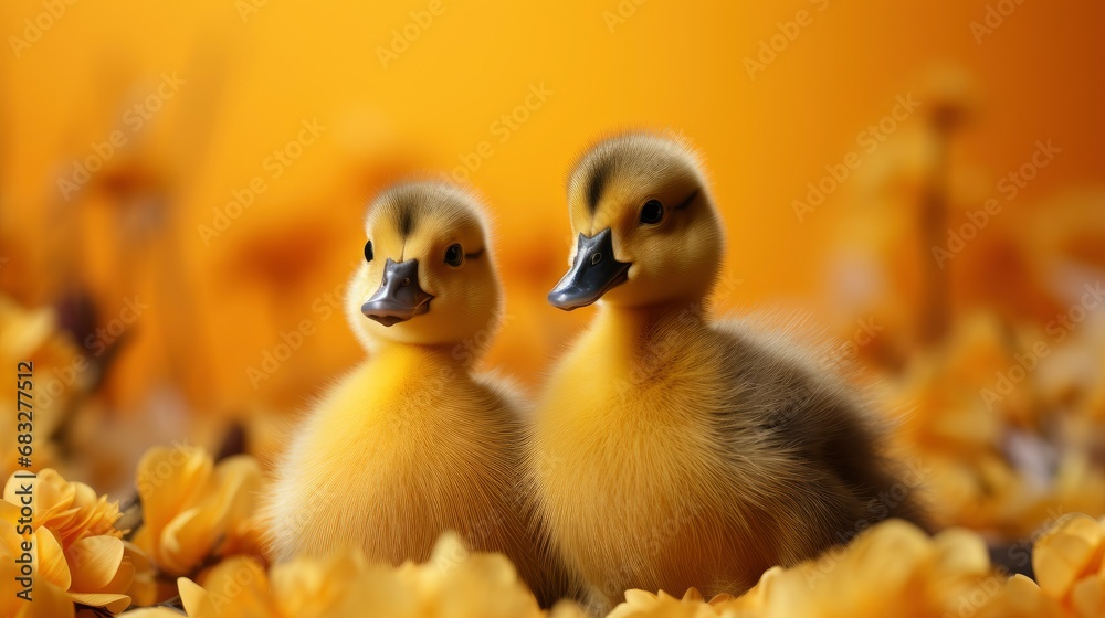 Mallard Female Little Ducklings Living Nature, HD, Background Wallpaper, Desktop Wallpaper