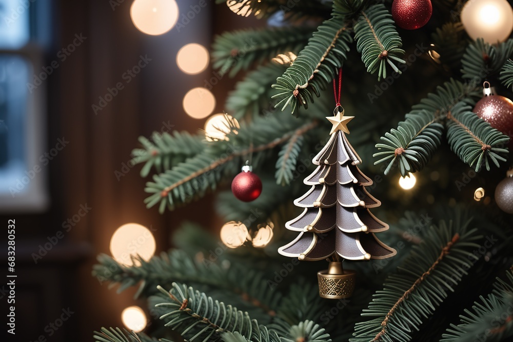 christmas tree theme concept illustation christmas tree theme concept illustation