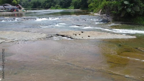 Pulau Mas tourist attraction, a tourist attraction located in the upper reaches of the Central River Regency where the water flows directly from the Meratus mountains, Meratus mountains, Mas Island photo