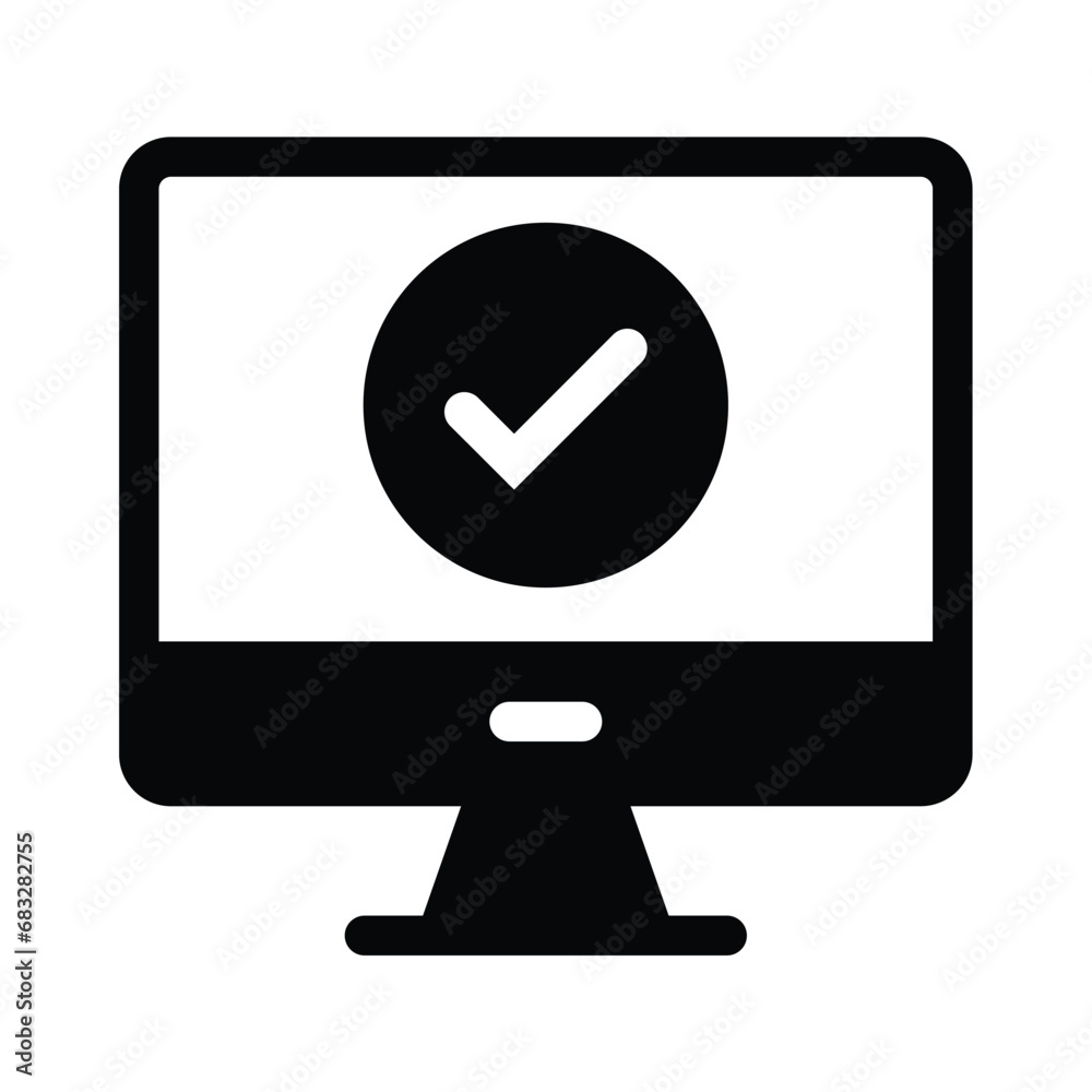 LCD monitor icon and actions LCD monitor icon and actions