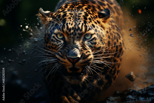 high speed leopard photography