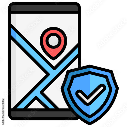 Insurance lineal multi color icons set, related to transportation, ride sharing theme