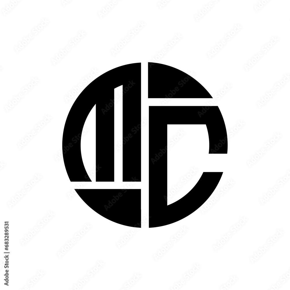 MC letter logo creative design.MC black monogram circle round shape vector. MC unique design.
MC letter logo creative design.MC black monogram circle round shape vector. MC unique design.
