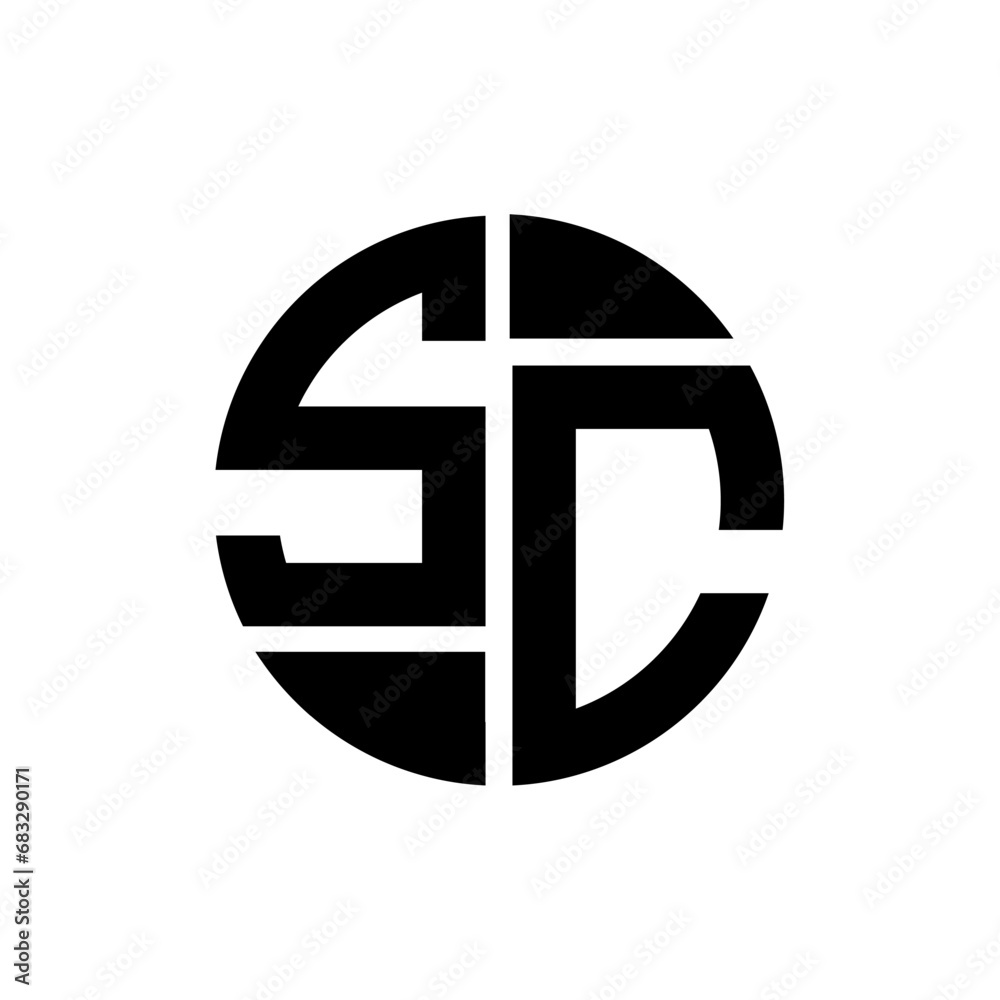 SC letter logo creative design. SC unique design.
SC letter logo creative design. SC unique design.