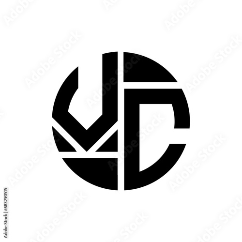 VC letter logo creative design. VC unique design.
