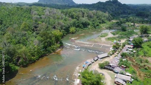 Pulau Mas tourist attraction, a tourist attraction located in the upper reaches of the Central River Regency where the water flows directly from the Meratus mountains, Meratus mountains, Mas Island photo