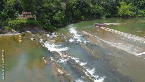 Pulau Mas tourist attraction, a tourist attraction located in the upper reaches of the Central River Regency where the water flows directly from the Meratus mountains, Meratus mountains, Mas Island photo