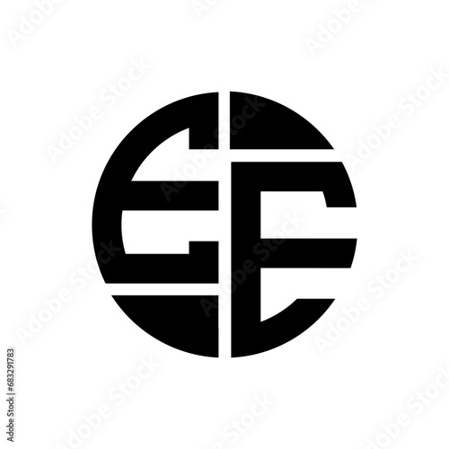 EE letter logo creative design. EE unique design.
