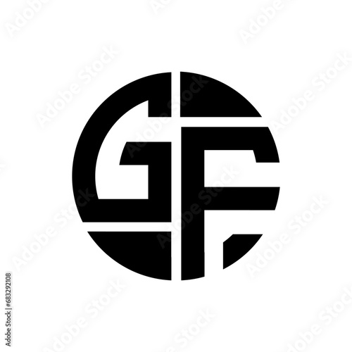 GF letter logo creative design. GF unique design.

