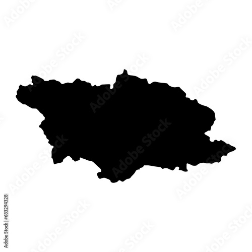 Racha Lechkhumi and Kvemo Svaneti region map, administrative division of Georgia. Vector illustration. photo