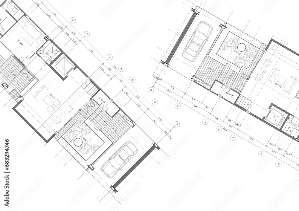 Write a blueprint architecture for building.