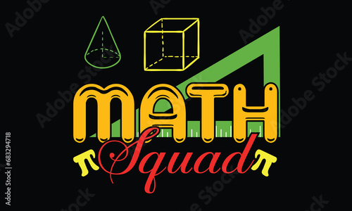 Math T-shirt Design Vector Template