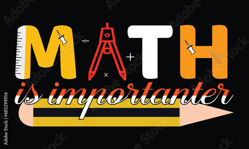 Math T-shirt Design Vector Template photo