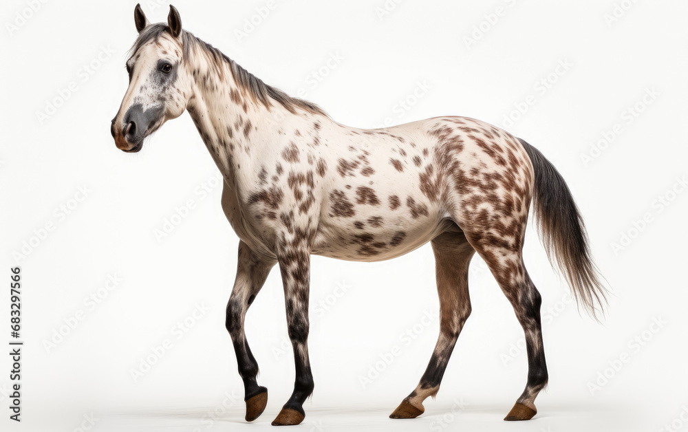 Appaloosa horse isolated on a white background