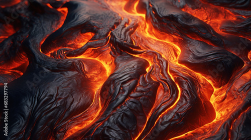 Molten lava background texture