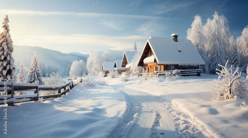 Snowy Landscape in the Allgäu Alps - Winter Wonderland Photography