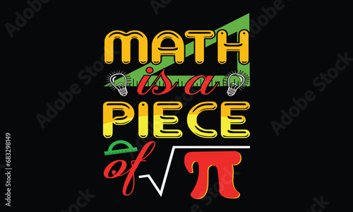 Math T-shirt Design Vector Template photo